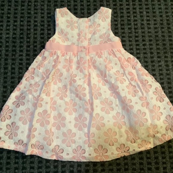 Gymboree baby girls pink lace Easter spring summer dressy dress 6-12 months - Picture 2 of 4